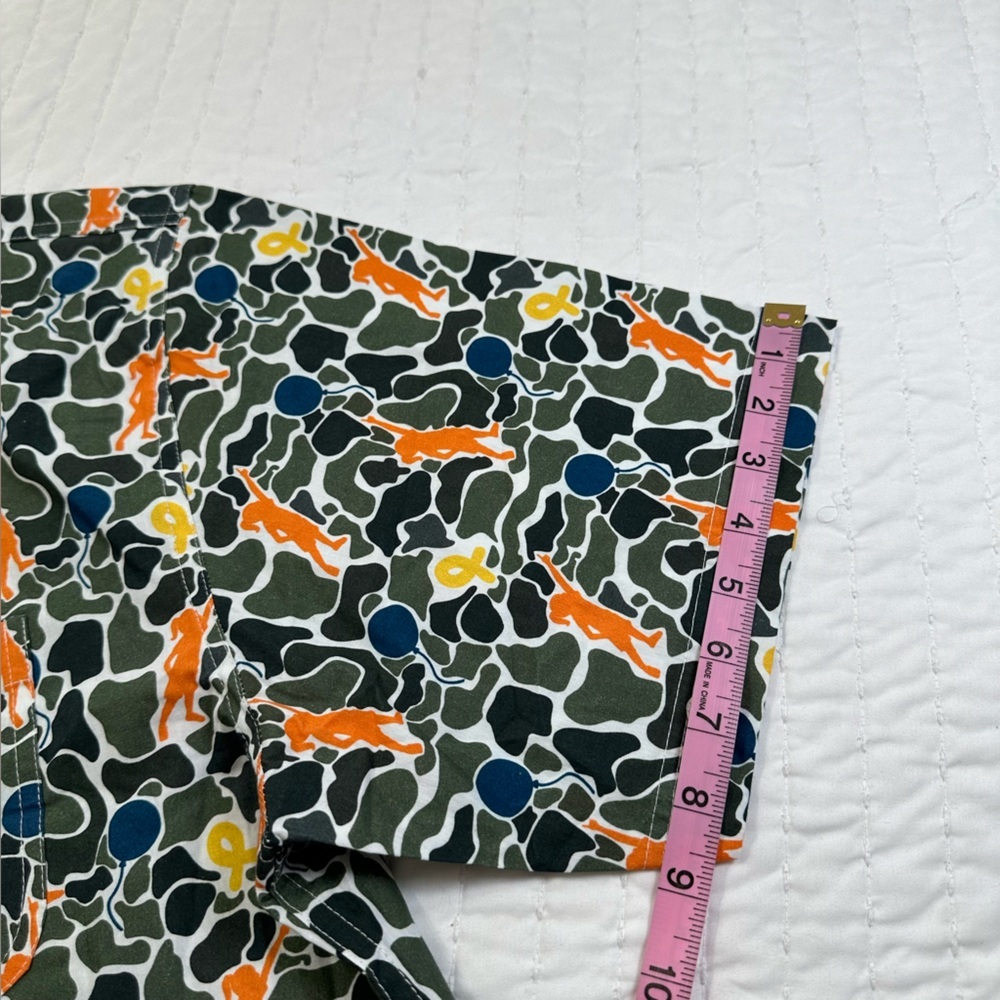 Tiger Hill Unisex Multicolor Button Down Shirt Right Front Quilted Pocket - Picture 9 of 11